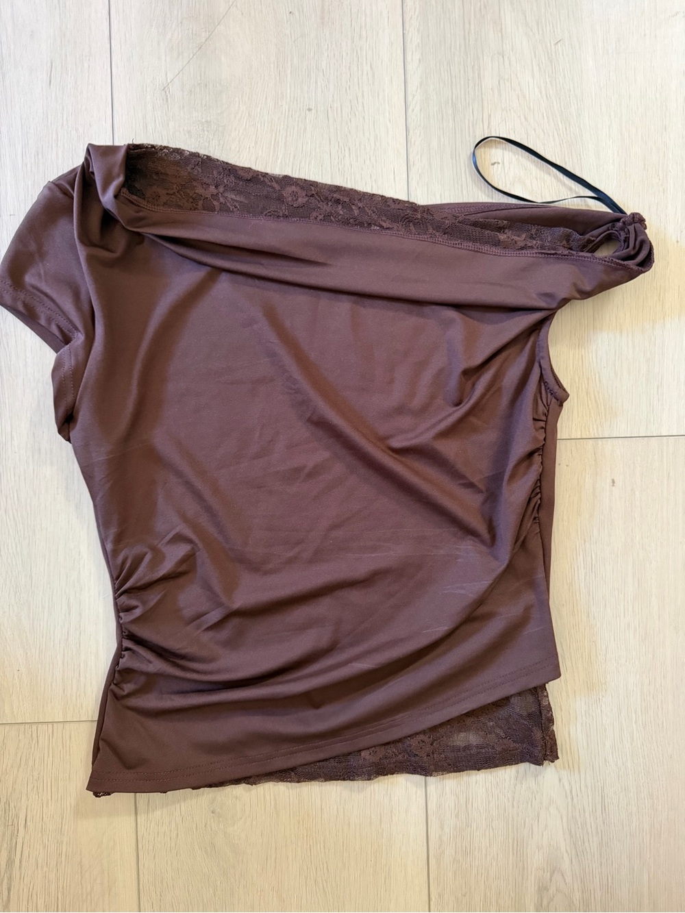 Bronze Snake Belle Lace Top in Brown